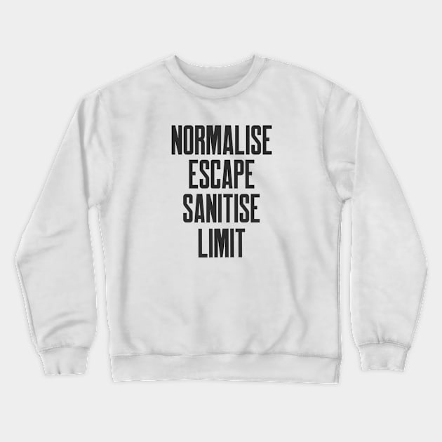 Secure Coding Normalise Escape Sanitise Limit Crewneck Sweatshirt by FSEstyle